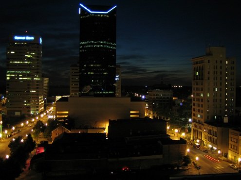 city view at night