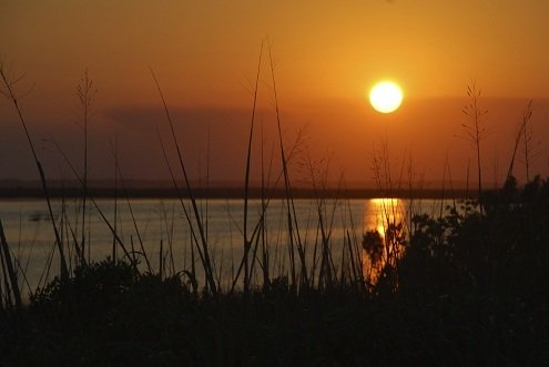 peach sky sunset