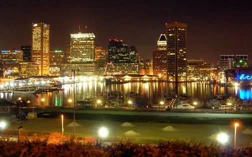 Inner Harbor night