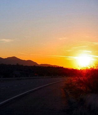 mountain sunset