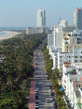 city view and ocean