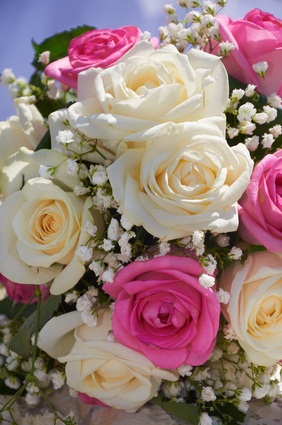 rose bridal bouquet