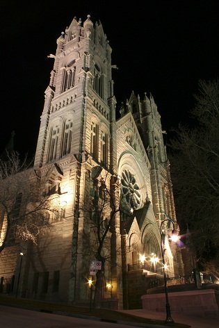 temple at night