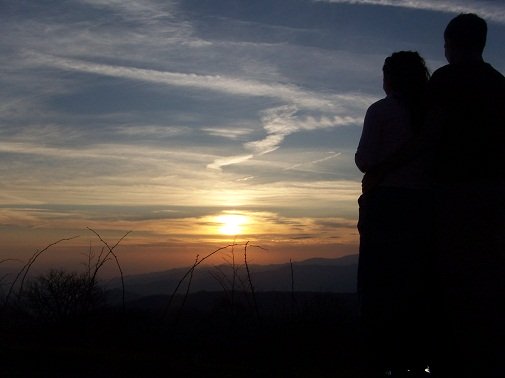 couple at sunset